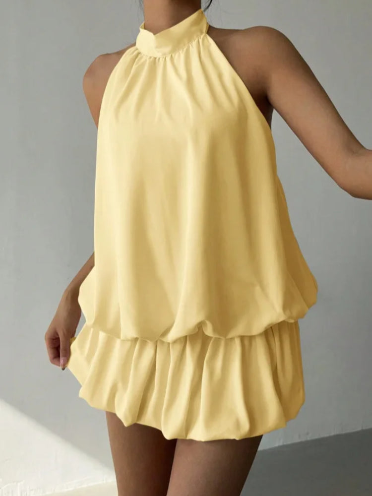 VESTIDO ESPALDA HALTER