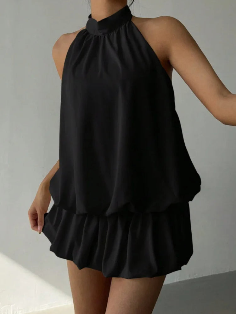 VESTIDO ESPALDA HALTER