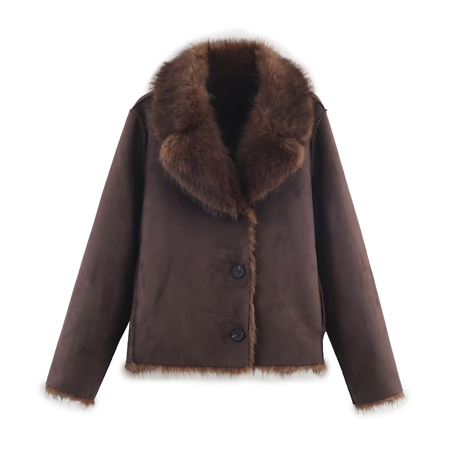 CAZADORA REVERSIBLE EFECTO PELO