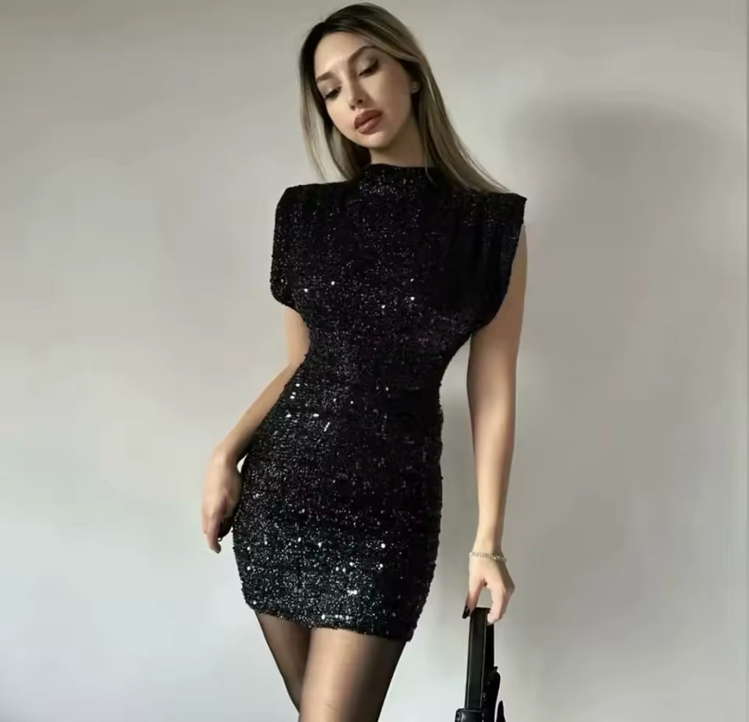 VESTIDO LENTEJUELAS SIN MANGAS