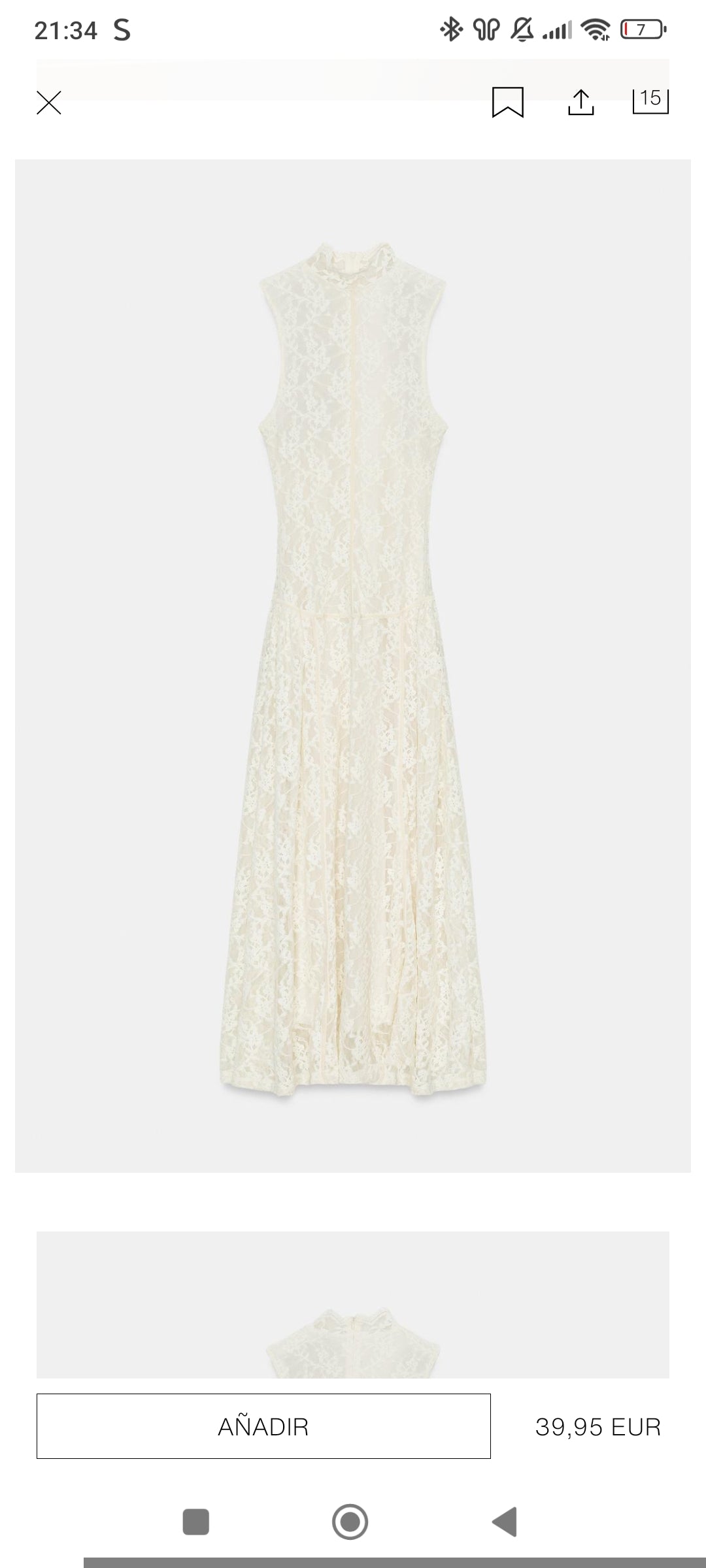 VESTIDO HALTER ENCAJE