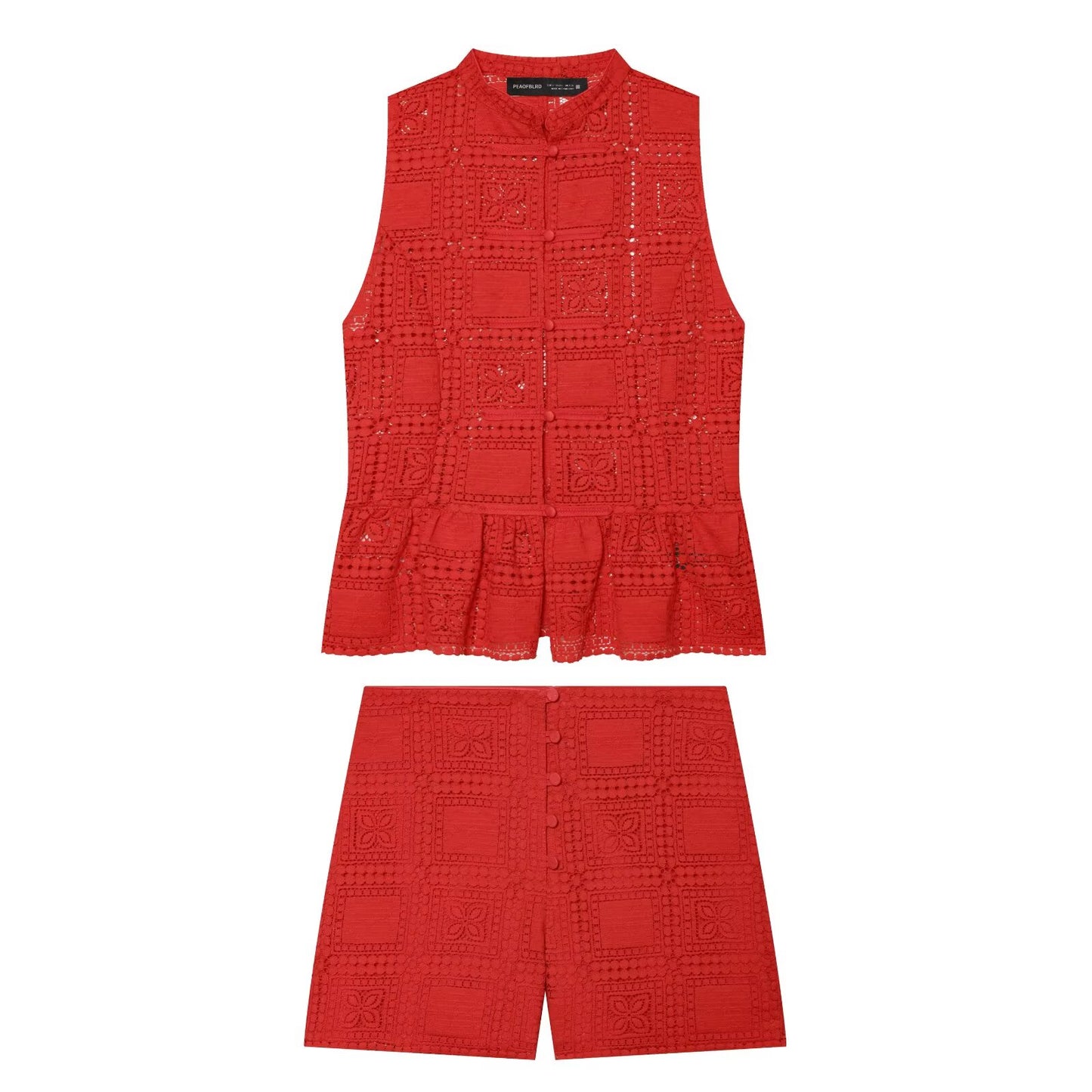 CONJUNTO ROJO BERMUDAS