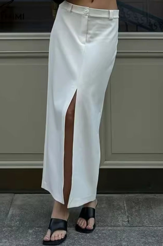 FALDA MIDI BLANCA