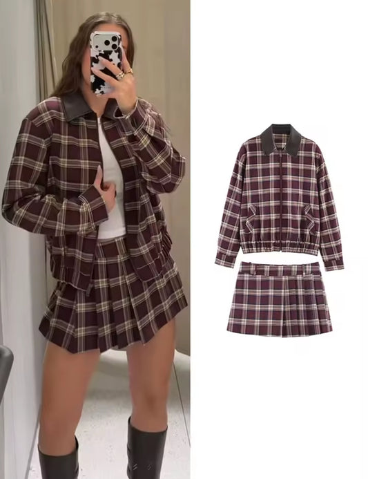 CHAQUETA ESTAMPADO CUADROS